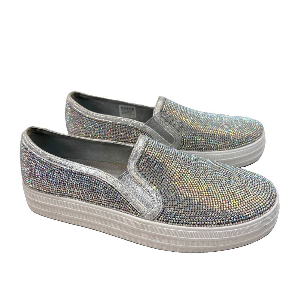 Sketchers Double Up Blinders Rhinestone Platform Slip On Sneaker Womens 8.5 - Picture 7 of 8